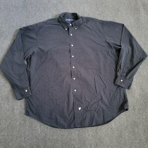 Ralph Lauren Shirt Mens 2XL Blue Green‎ Plaid Button Down Long Sleeve Cotton